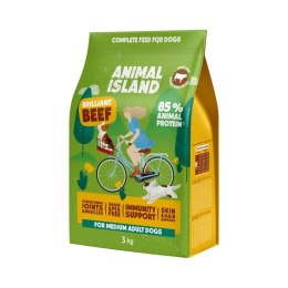 ANIMAL ISLAND Wołowina - Karma sucha dla psów - 3kg ANIMAL ISLAND