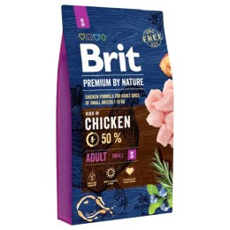 BRIT PREMIUM BY NATURE Adult S - sucha karma dla psów małych ras - 8 kg Brit
