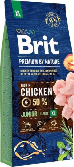 BRIT PREMIUM BY NATURE Junior XL- sucha karma dla szczeniąt ras dużych - 15 kg Brit
