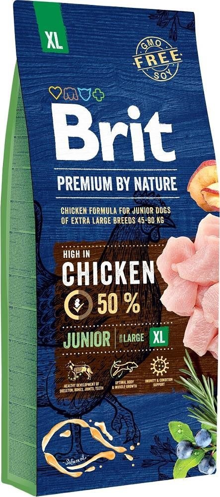 BRIT PREMIUM BY NATURE Junior XL- sucha karma dla szczeniąt ras dużych - 15 kg Brit