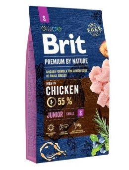 BRIT Premium by Nature Chicken Small Junior - sucha karma dla psa - 3 kg Brit