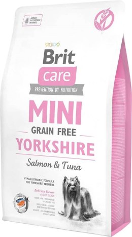 Brit Care Adult Mini Grain Free Yorkshire - sucha karma z łososiem i tuńczykiem dla psa - 2 kg Brit