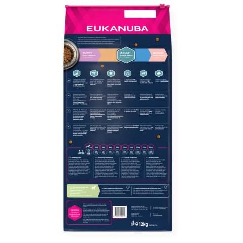 EUKANUBA Adult Small&Medium Breeds rich in lamb & rice - sucha karma dla psa - 12 kg EUKANUBA EUKANUBA Adult Small&Medium Breeds rich in lamb & rice - sucha karma dla psa - 12 kg EUKANUBA