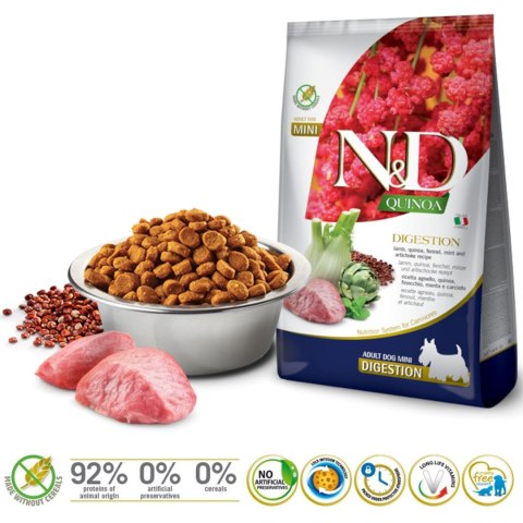 FARMINA N&D Quinoa Dog Digestion Adult Mini - sucha karma dla psa - 800 g Farmina FARMINA N&D Quinoa Dog Digestion Adult Mini - sucha karma dla psa - 800 g Farmina