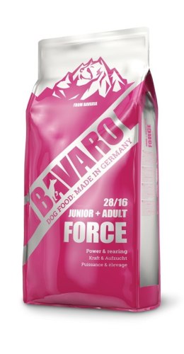 Josera Bavaro Force 28/16 - karma dla psów i szczeniąt aktywnych - 18 kg JOSERA