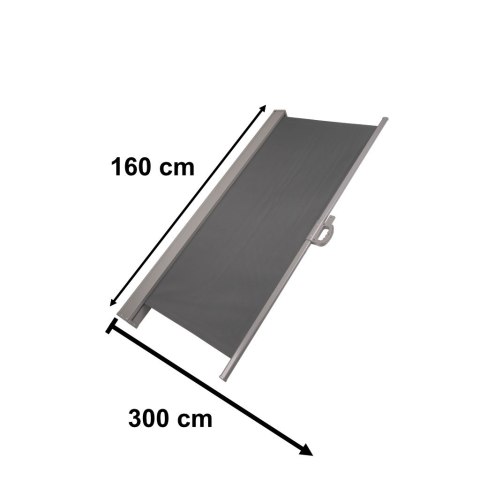 Markiza boczna tarasowa LUARO parawan zwijana 160 x 300 cm Kik Sp. z o. o. Sp. k. Markiza boczna tarasowa LUARO parawan zwijana 160 x 300 cm Kik Sp. z o. o. Sp. k.
