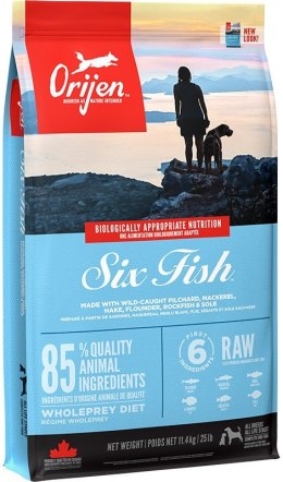 ORIJEN Six Fish - sucha karma dla psa - 11,4kg Orijen