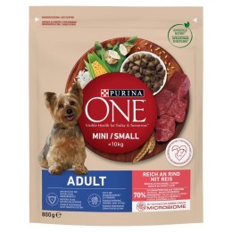 PURINA One Mini Adult Wołowina, ryż - sucha karma dla psa - 800 g PURINA NESTLE