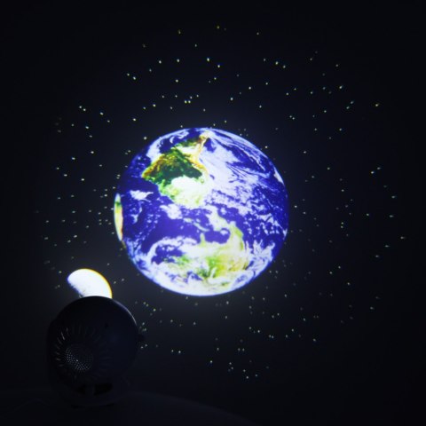 Kik Sp. z o. o. Sp. k. Projektor gwiazd nieba lampka nocna LED USB planetarium planety 12 dysków 360° timer Kik Sp. z o. o. Sp. k. Projektor gwiazd nieba lampka nocna LED USB planetarium planety 12 dysków 360° timer
