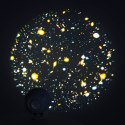 Kik Sp. z o. o. Sp. k. Projektor gwiazd nieba lampka nocna LED USB planetarium planety 12 dysków 360° timer