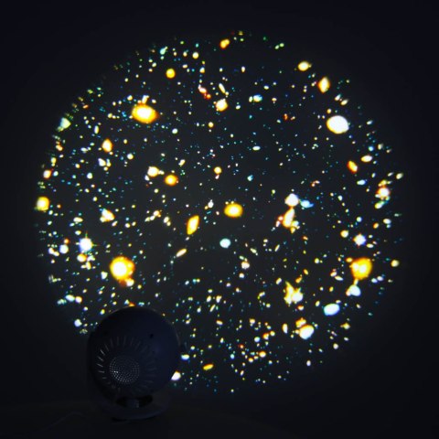 Kik Sp. z o. o. Sp. k. Projektor gwiazd nieba lampka nocna LED USB planetarium planety 12 dysków 360° timer Kik Sp. z o. o. Sp. k. Projektor gwiazd nieba lampka nocna LED USB planetarium planety 12 dysków 360° timer