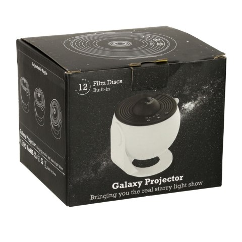 Kik Sp. z o. o. Sp. k. Projektor gwiazd nieba lampka nocna LED USB planetarium planety 12 dysków 360° timer Kik Sp. z o. o. Sp. k. Projektor gwiazd nieba lampka nocna LED USB planetarium planety 12 dysków 360° timer