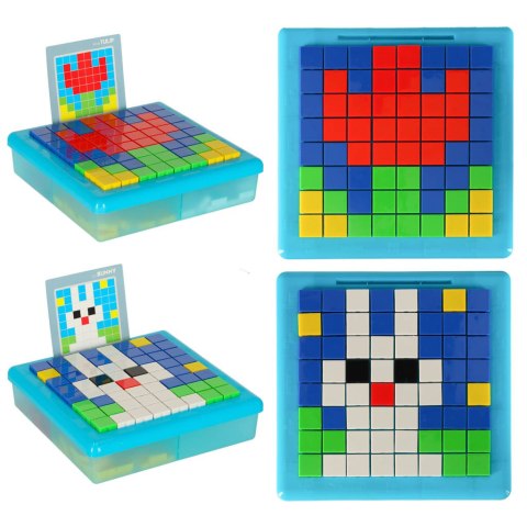 Układanka kreatywna logiczna klocki puzzle mozaika 175 elementów Kik Sp. z o. o. Sp. k. Układanka kreatywna logiczna klocki puzzle mozaika 175 elementów Kik Sp. z o. o. Sp. k.