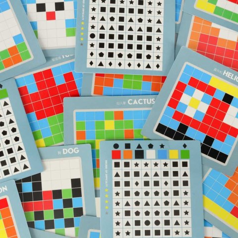 Układanka kreatywna logiczna klocki puzzle mozaika 175 elementów Kik Sp. z o. o. Sp. k. Układanka kreatywna logiczna klocki puzzle mozaika 175 elementów Kik Sp. z o. o. Sp. k.