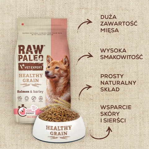 VetExpert Raw Paleo Healthy Grain Salmon&Barley Adult - Karma sucha dla psów - 10kg VetExpert VetExpert Raw Paleo Healthy Grain Salmon&Barley Adult - Karma sucha dla psów - 10kg VetExpert