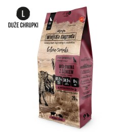 WIEJSKA ZAGRODA Wołowina z dzikiem (dorosły) chrupki L - Karma sucha dla psa - 20kg Wiejska zagroda
