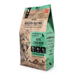 Wiejska Zagroda indyk z królikiem- sucha karma dla psa - 9kg Wiejska zagroda