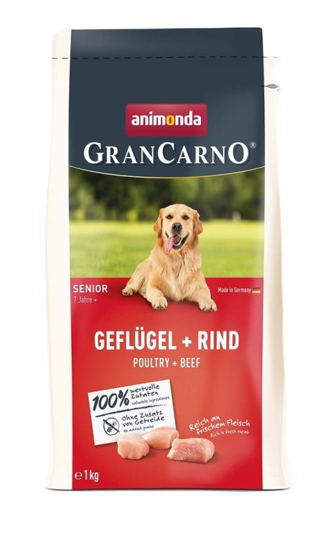 ANIMONDA Gran Carno Senior Poultry + beef 1kg Animonda