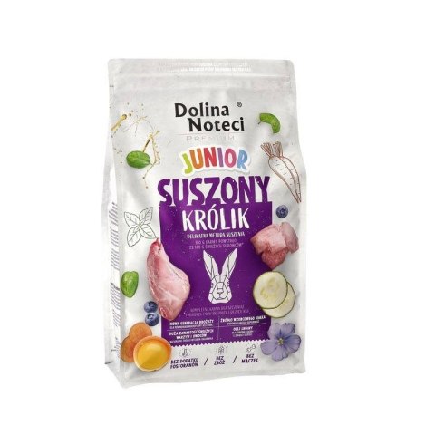 DOLINA NOTECI Premium Junior Suszony Królik - sucha karma dla psa - 4 kg DOLINA NOTECI