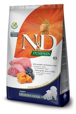 FARMINA N&D Pumpkin Lamb & Blueberry Puppy Medium & Maxi - sucha karma dla szczeniąt - 2,5kg Farmina
