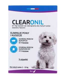 FRANCODEX Clearonil Małe psy - krople przeciw kleszczom i pchłom dla psa - 3x67 mg FRANCODEX