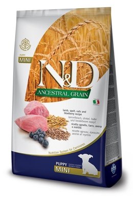 Farmina N&D Ancestral Grain sucha karma dla szczeniąt ras małych z jagnięciną 7kg Farmina