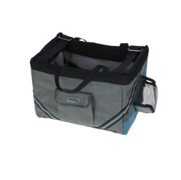KERBL Torba rowerowa dla psa Vacation, 38 x 25 x 25 cm, szaro/niebieska KERBL
