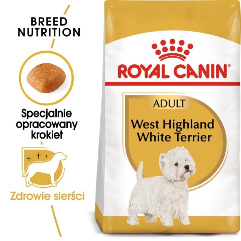 ROYAL CANIN BHN West Highland White Terrier Adult - sucha karma dla psa dorosłego - 3kg Royal Canin ROYAL CANIN BHN West Highland White Terrier Adult - sucha karma dla psa dorosłego - 3kg Royal Canin