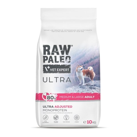 Raw Paleo Ultra Pork Medium&Large Adult 10kg VetExpert Raw Paleo Ultra Pork Medium&Large Adult 10kg VetExpert