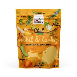 SYTA MICHA CHEF Królik z indykiem - JUNIOR karma sucha dla psa1,5kg SYTA MICHA